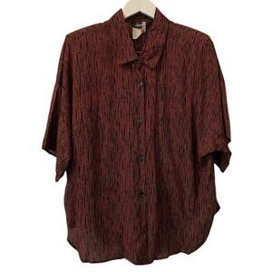 Melrose Options Vintage Top And Shorts Large Vintage Blk And Red